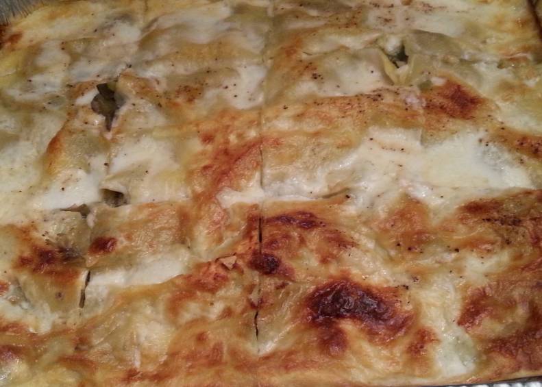 lasagna carciofi